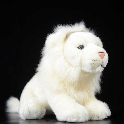 Witte leeuw knuffel - afb. 1
